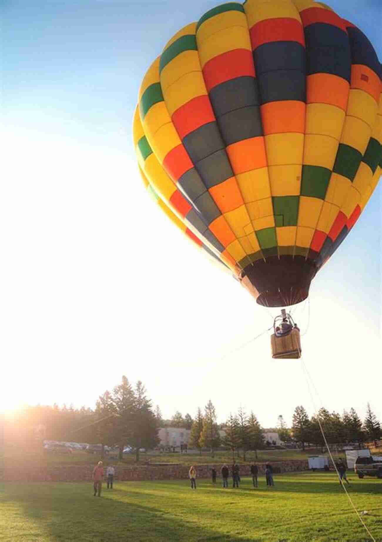 A Colorful Hot Air Balloon Floating Freely In The Sky Back Over The Mountains: A Journey To The Buddha Within