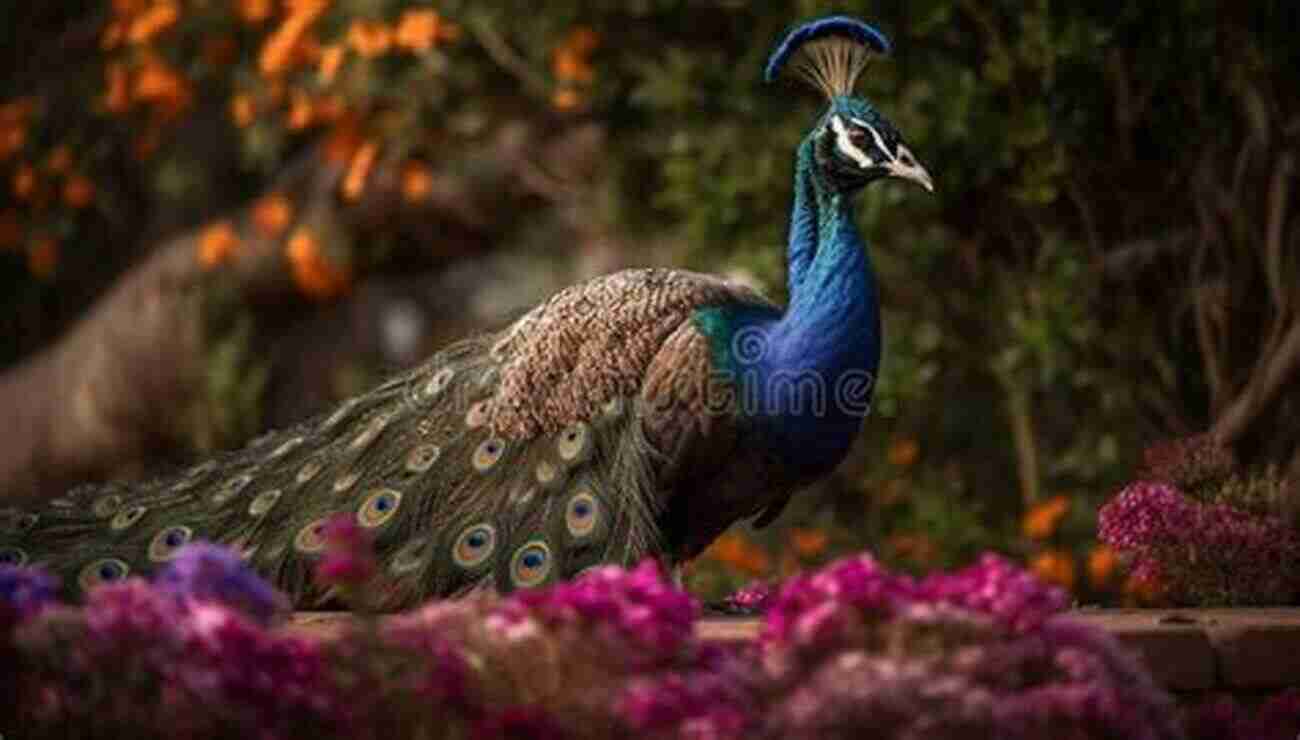 A Majestic Peacock Showcasing Its Vibrant Feathers In Full Display. Bird Words Jamie Skeie