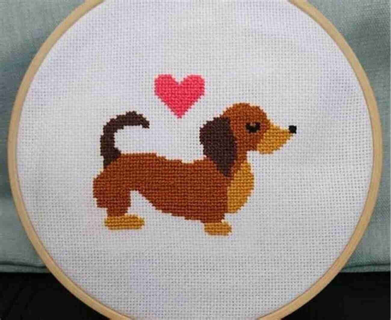 Adorable Weiner Dog Cross Stitch Pattern Weiner Dog 4 Cross Stitch Pattern