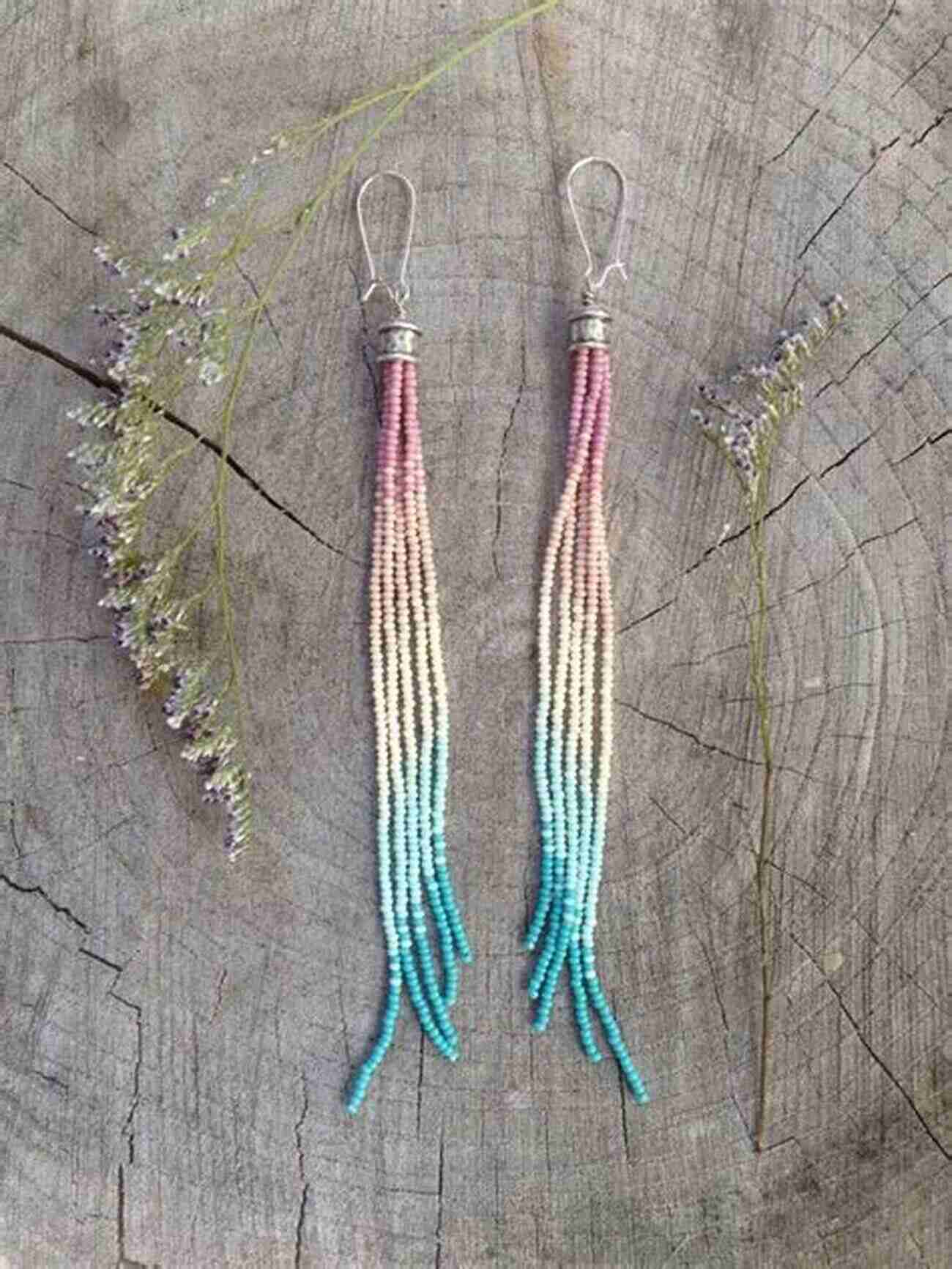 Beaded Tassel Earrings With Long Strands Of Beads A Beaded Romance: 26 Beadweaving Patterns And Projects For Gorgeous Jewelry