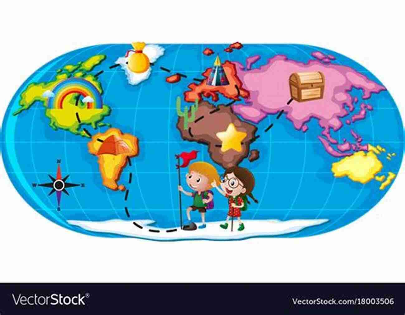 Children Exploring The World With A Map Adventure For Kids: Cool Places Around The World: World Travel (Children S Explore The World Books)