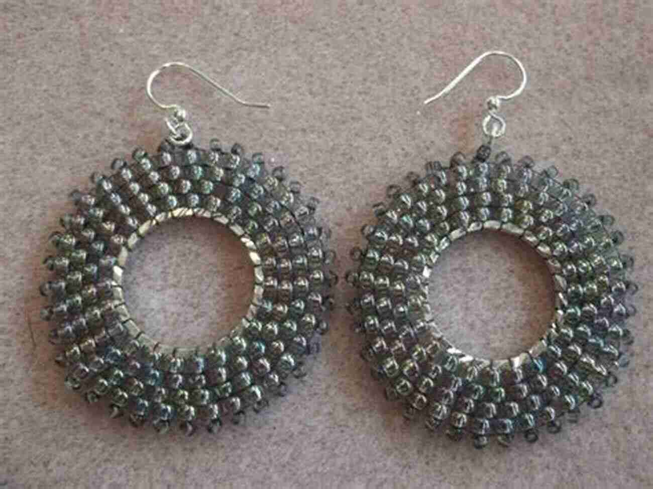 Circular Brick Stitch Earrings The Beaded Bracelet: Beadweaving Techniques Patterns For 20 Eye Catching Projects