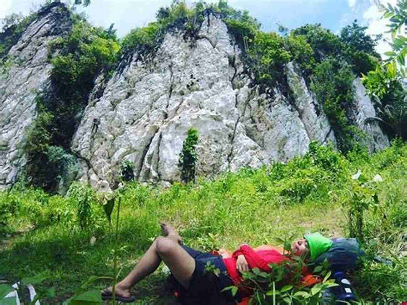 Climber Ascending Poog Crag In Cebu Philippines CEBU PHILIPPINES Rock Climbing Guidebook