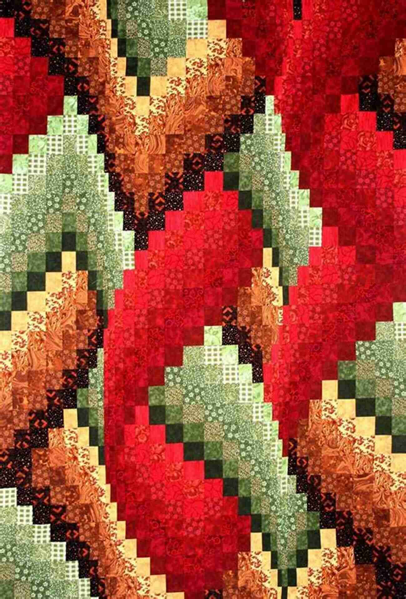 Close Up Of A Braided Bargello Quilt Pattern Braided Bargello Quilts: Simple Process Dynamic Designs 16 Projects