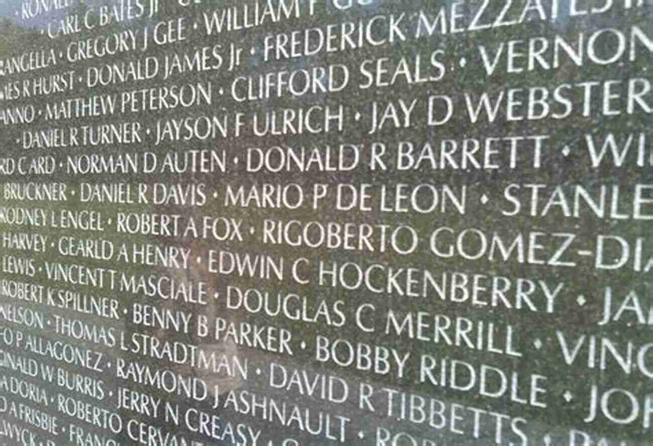 Close Up Of Engraved Names On The Vietnam Memorial Wall My Motorcycle Ride Across The Country: Destination The Vietnam Memorial