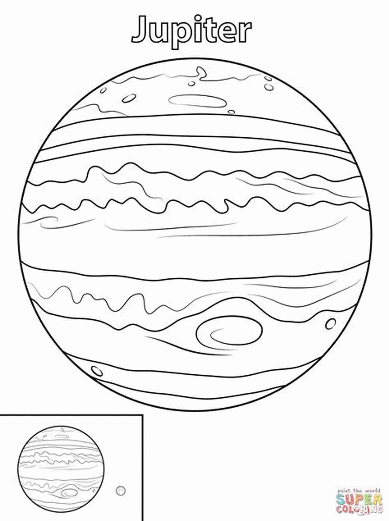 Coloring Page Of Jupiter For Kids Jupiter Explore Science And Facts: All About The Planet Jupiter Space For Kids Coloring Page Children S Aeronautics Space (Kid S Guide 3)