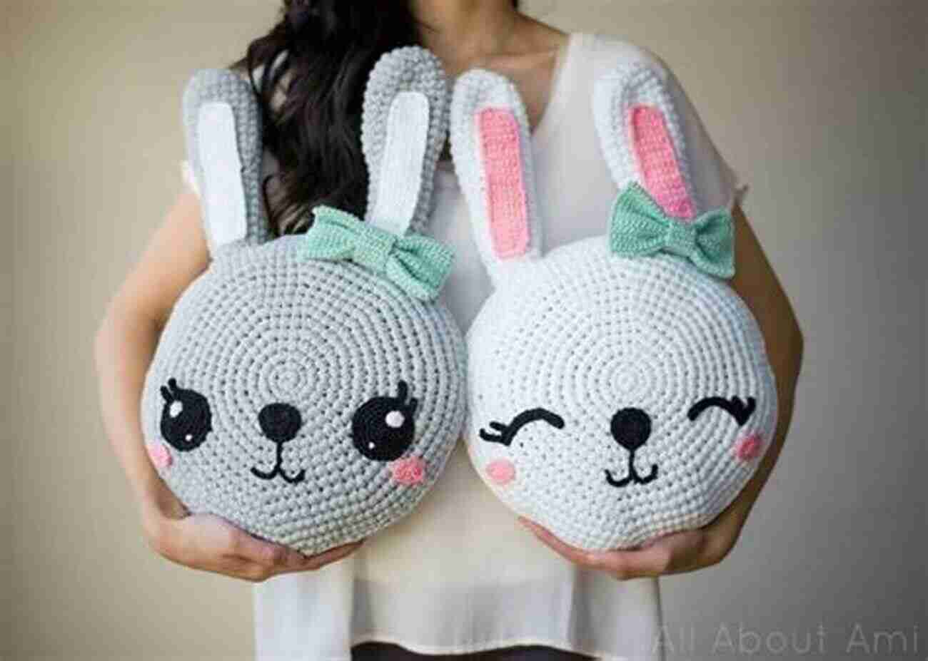 Crochet Bunny Fun Animal Pillows: 9 Huggable Friends To Stitch For Little Ones (Crochet)