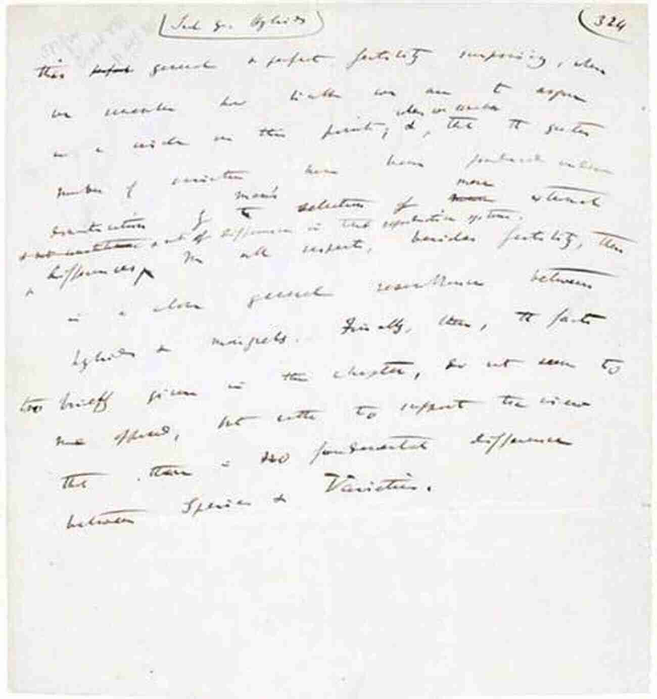 Darwin's Draft Manuscript For 'On The Origin Of Species' Showcases His Research And Revision Process. The Charles Darwin Collection: On The Origin Of Species The Autobiography Of Charles Darwin And The Voyage Of The Beagle