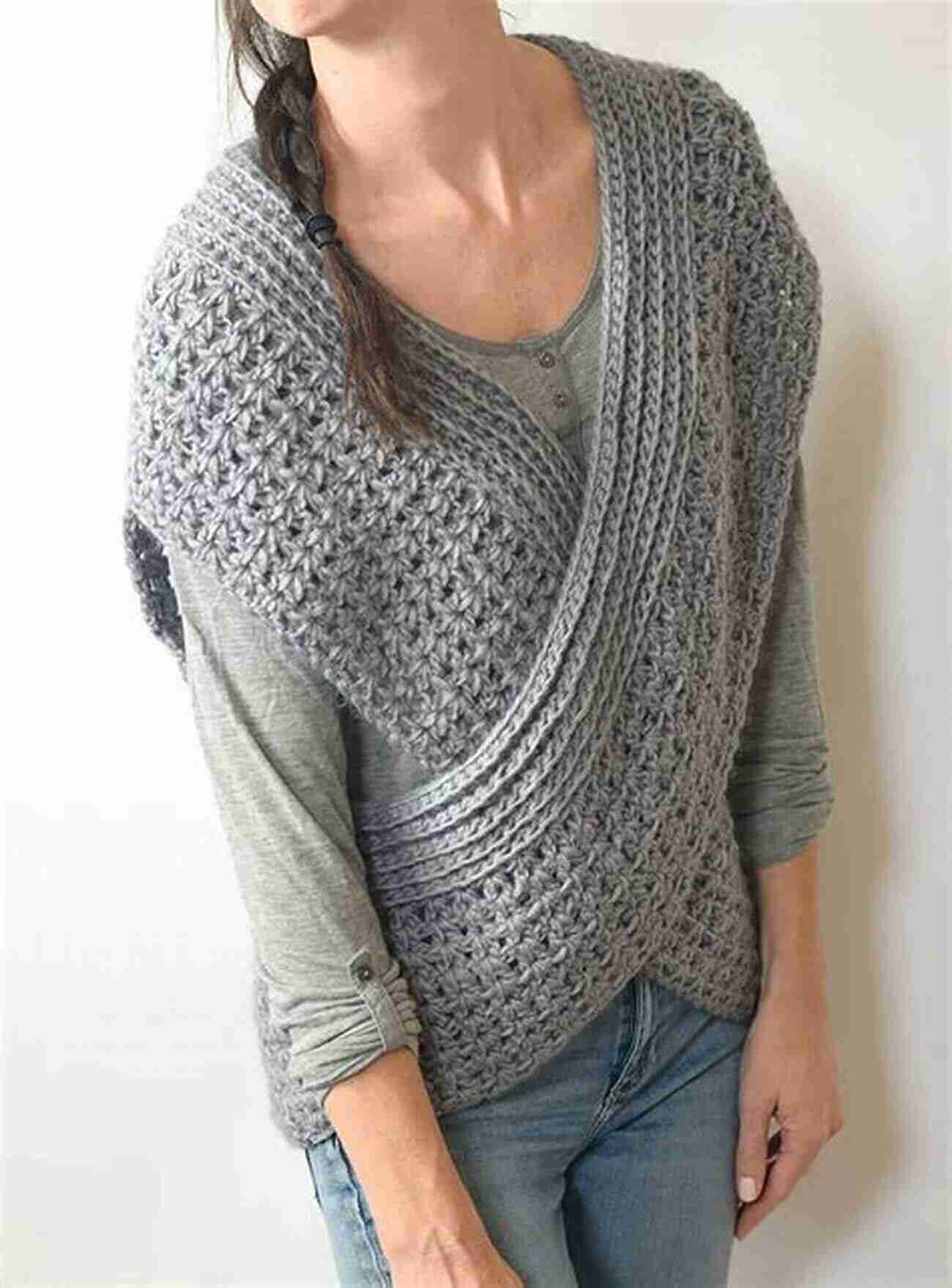 Elegant Lacy Cardigan CIY: Crochet It Yourself: 15 Modern Crochet Designs To Stitch And Wear