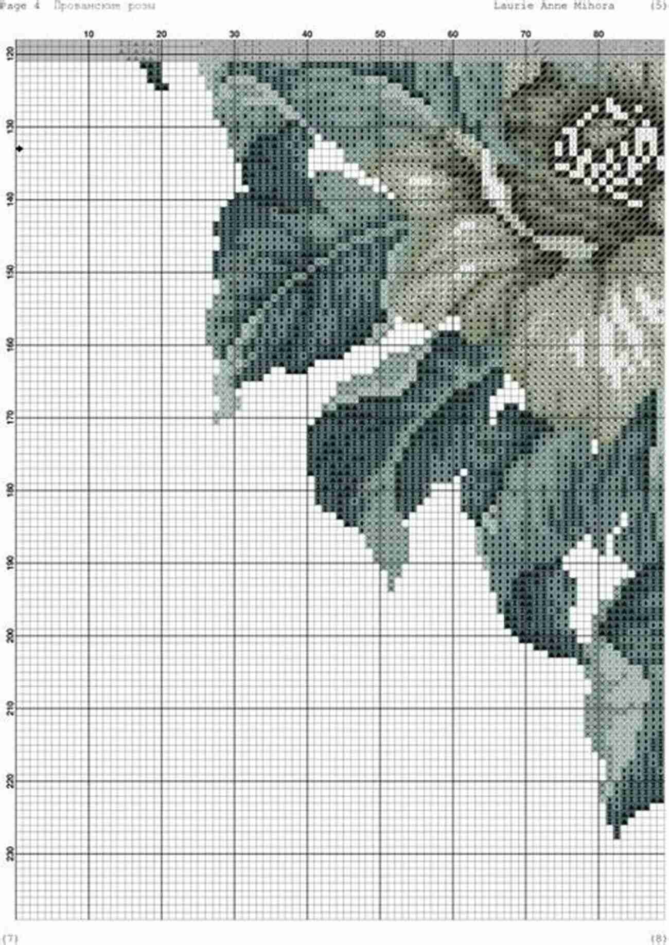 Exquisite Floral Counted Cross Stitch Pattern 104 Counted Cross Stitch Patterns: Floral Cross Stitch Patterns 104