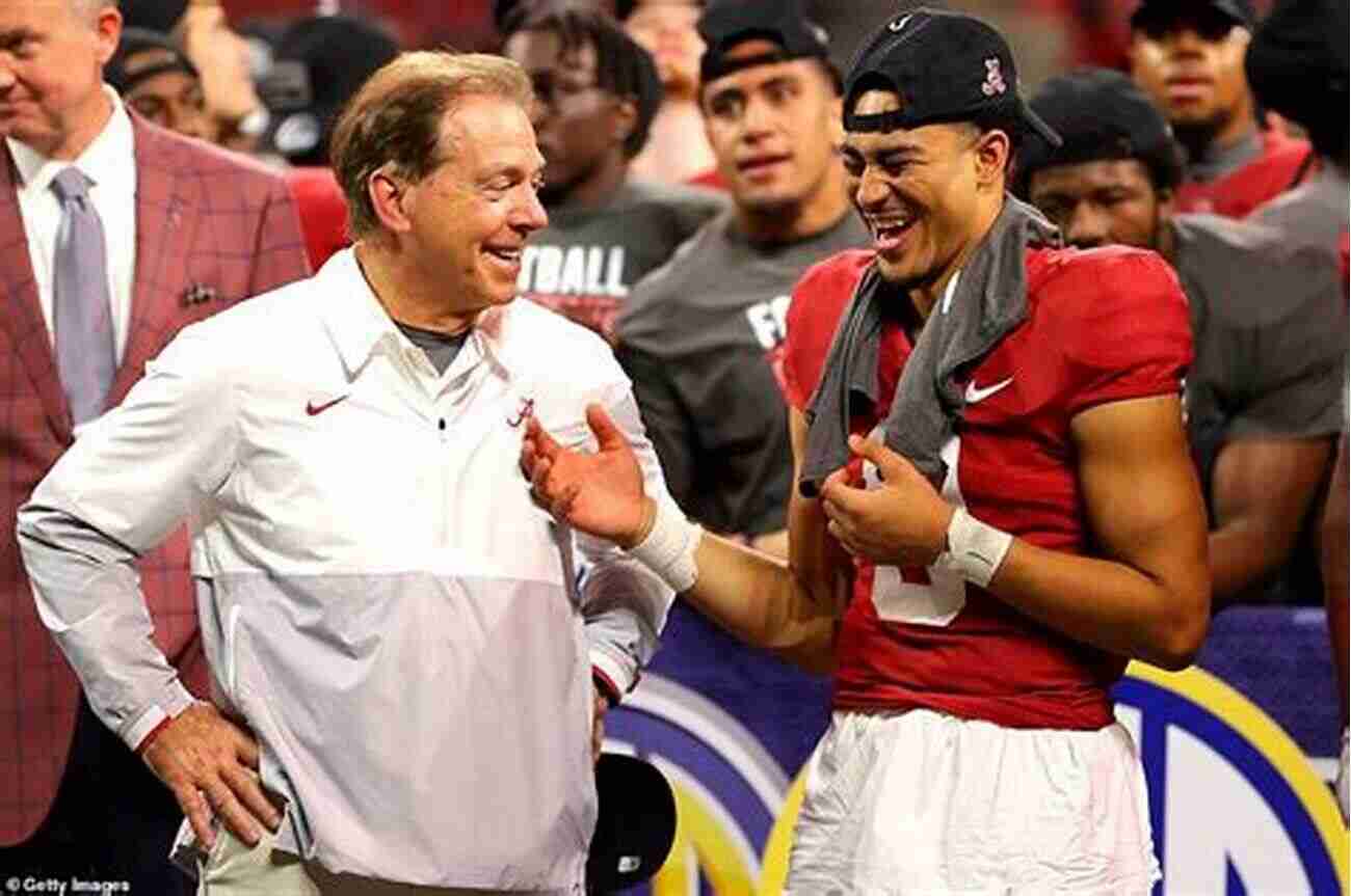 Legendary Alabama Coach Nick Saban Celebrating With Players The RipTide: The Untold Stories From Those Who Built The Alabama Dynasty