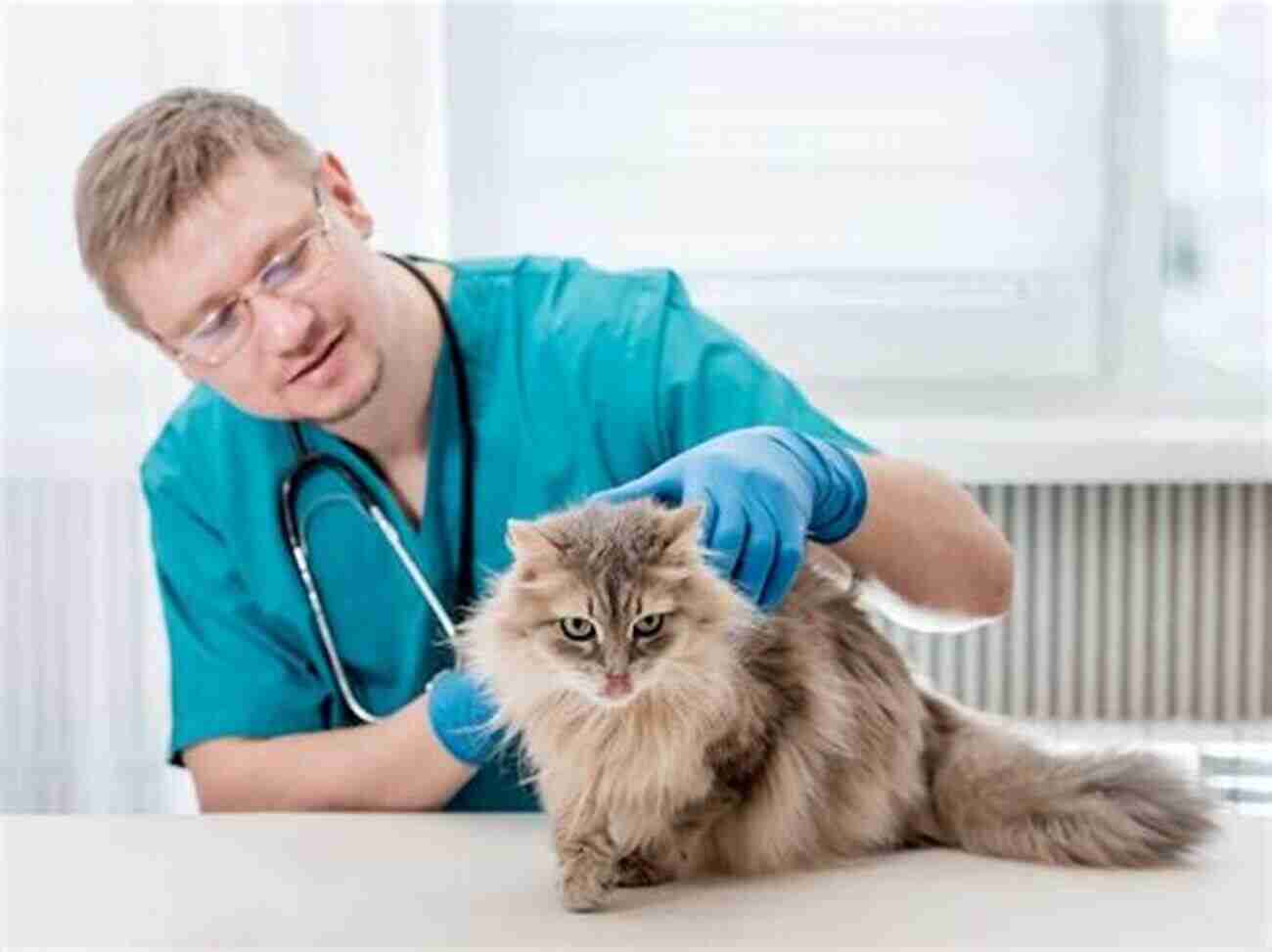 Long Description: A Cat With Its Owner Visiting The Veterinarian Clinic, Portraying The Importance Of Regular Check Ups For Feline Health. Natural Nutrition For Cats: The Path To Purr Fect Health