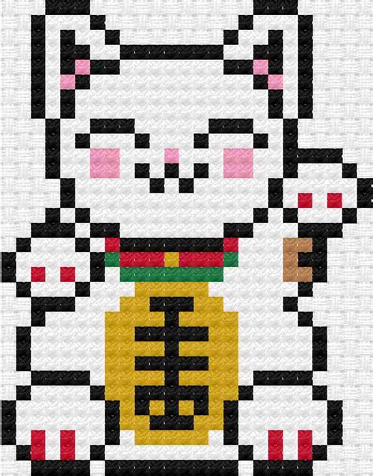 Preview Of Lucky Cat Cross Stitch Pattern Lucky Cat Cross Stitch Pattern