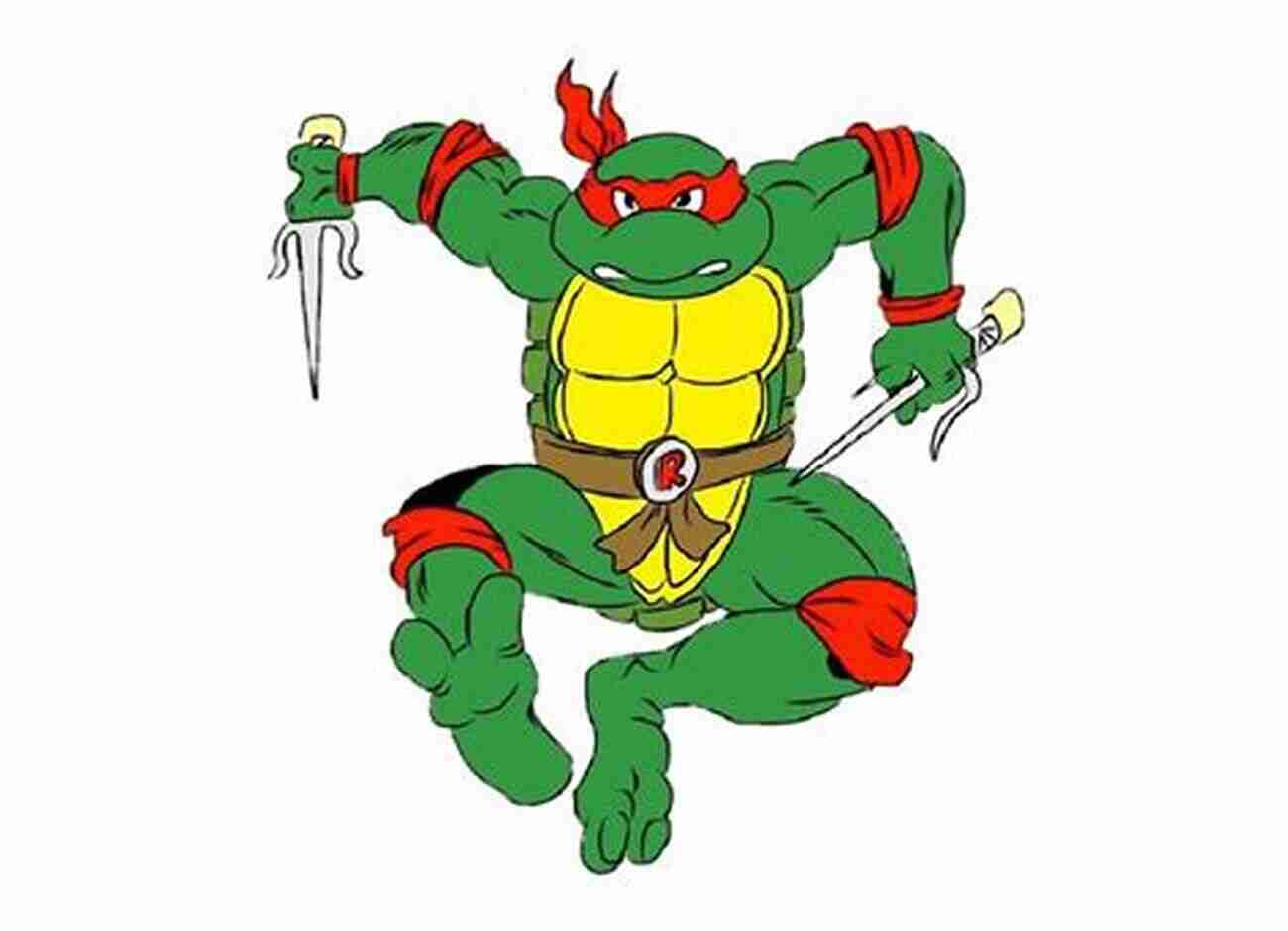 Raphael, The Red Ninja Turtle Holding Two Sai Green Team (Teenage Mutant Ninja Turtles)