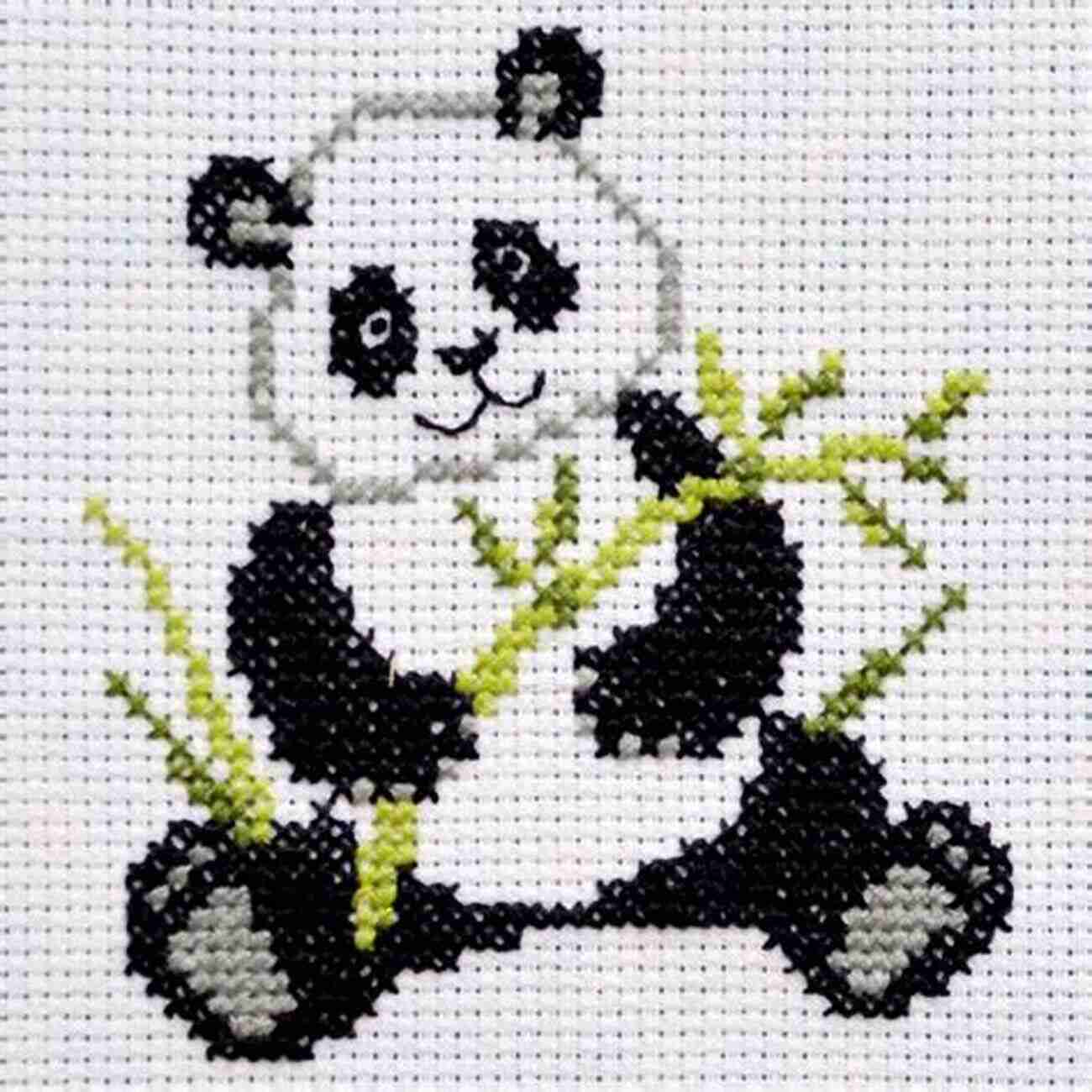 Red Panda Cross Stitch Pattern Delightful Long Tailed Creature Enjoying Its Bamboo Meal Red Panda Cross Stitch Pattern