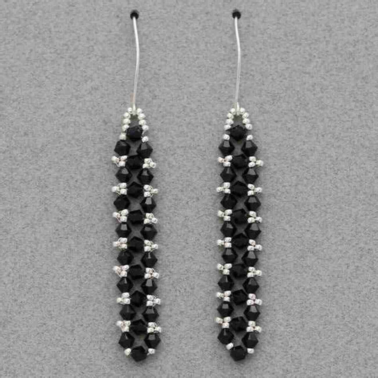 Right Angle Weave Earrings With Sparkling Crystal Beads A Beaded Romance: 26 Beadweaving Patterns And Projects For Gorgeous Jewelry