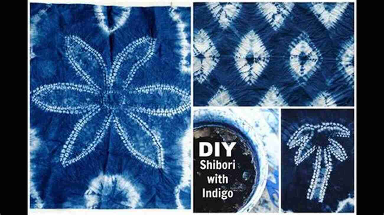 Shibori Fabric Dyed With Indigo Dye Natural Dying Craft Ideas: Homemade Projects With Natural Dyes: Natural Dye Projects