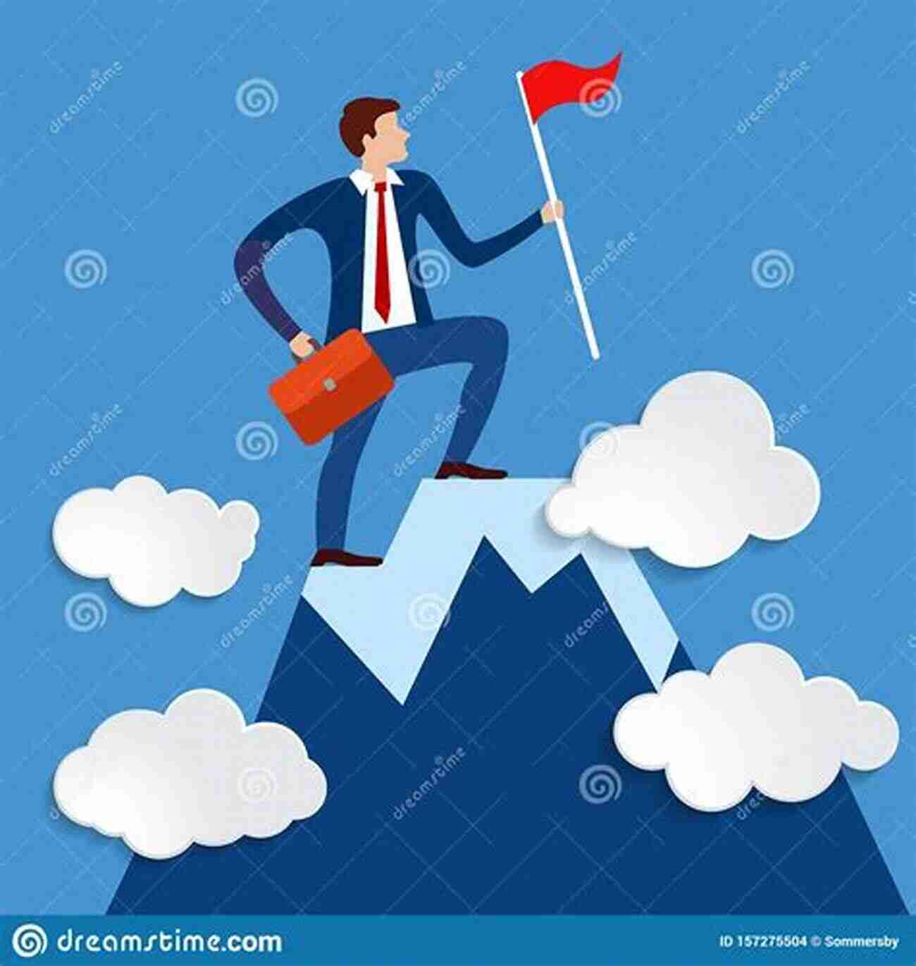 Successful Businessman Standing On Top Of A Mountain, Symbolizing Self Reliance And Achievement. Smart School Girl Life Hacks: How To Become Self Reliant