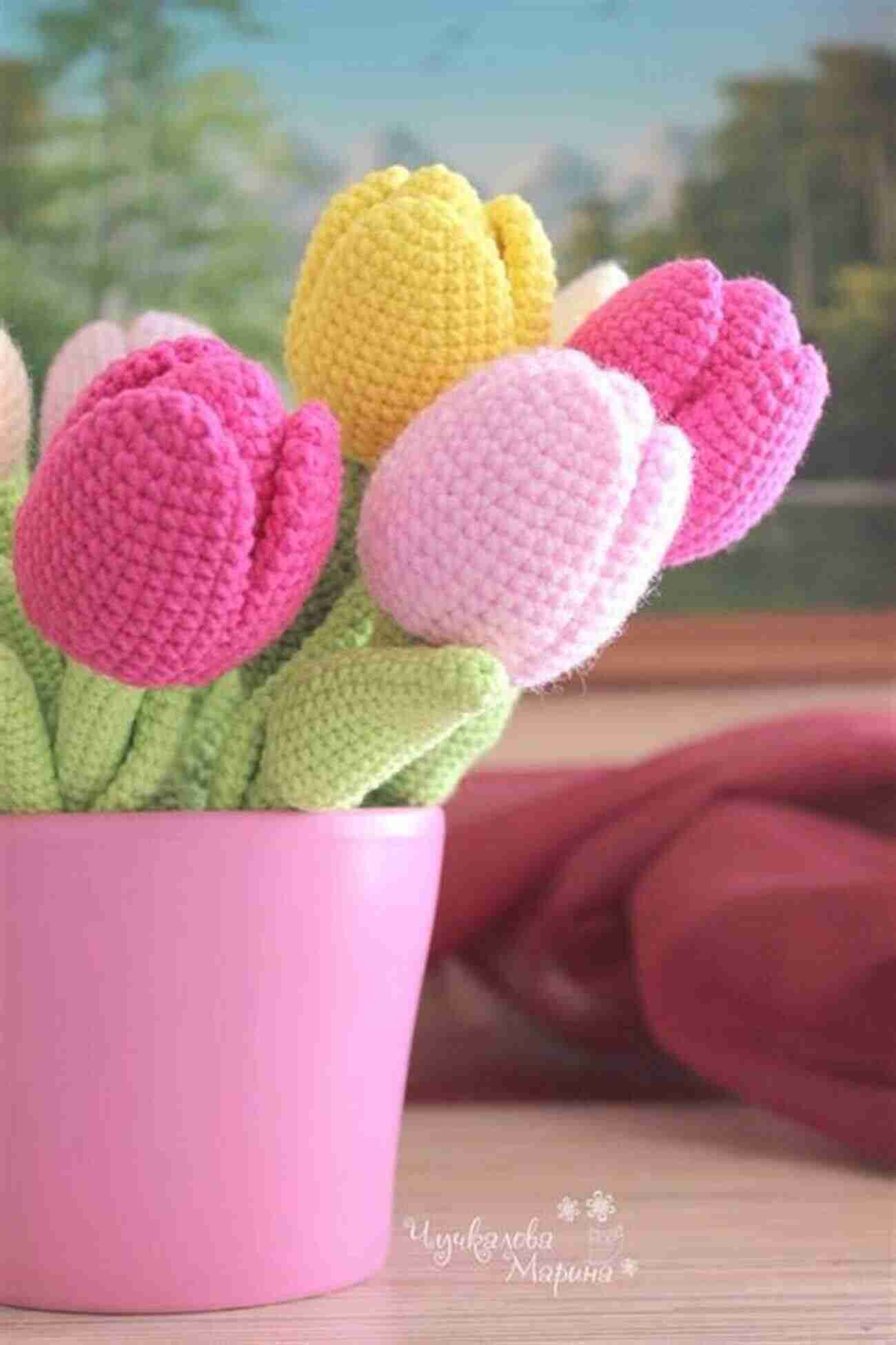 Tulip Garden Pattern Flowers Crochet Pattern Tutorial: Stunning Flowers Pattern For Beginners