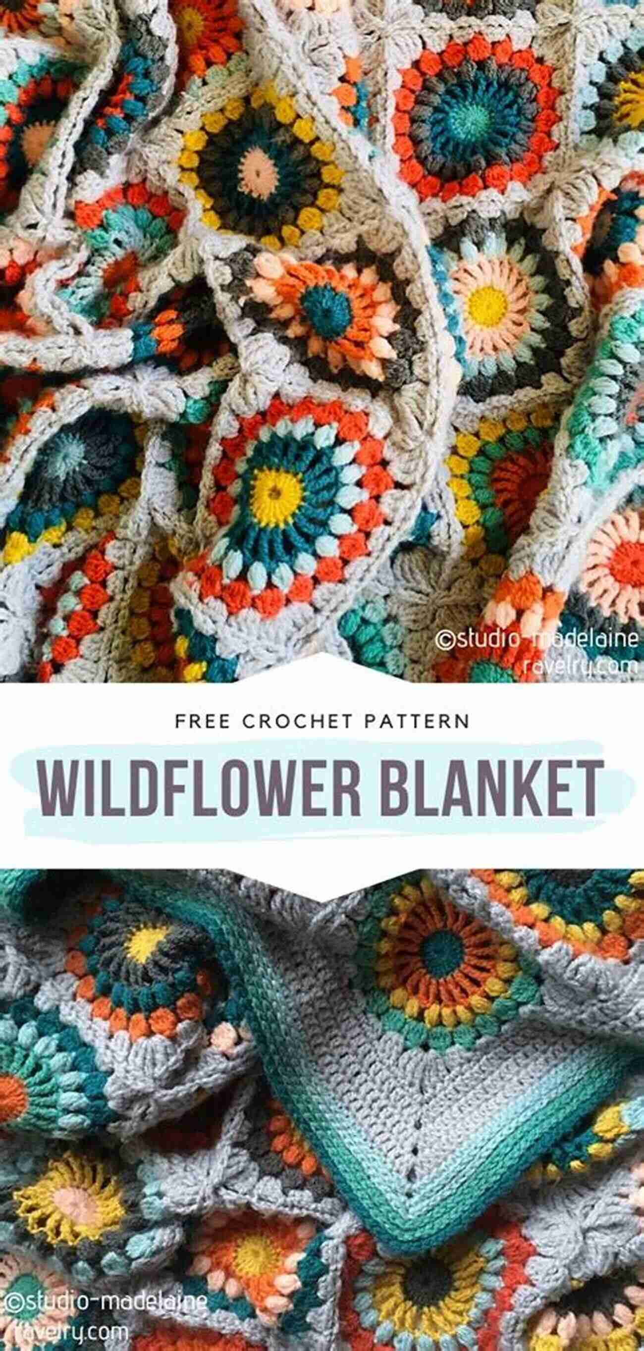 Wildflower Meadow Pattern Flowers Crochet Pattern Tutorial: Stunning Flowers Pattern For Beginners