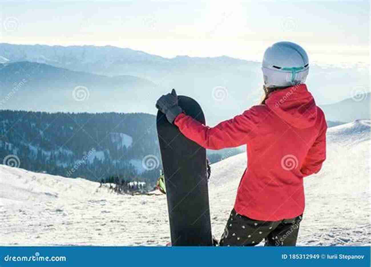 Woman Standing On A Snowboard Just Say No To Snowboarding