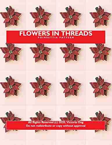 Flowers In Threads: Poinsettia Pattern