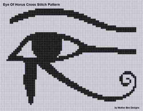 Eye Of Horus Cross Stitch Pattern