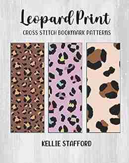 Leopard Print Cross Stitch Bookmark Patterns