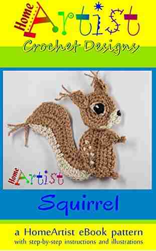 Crochet Pattern: Squirrel Applique Homeartist Design