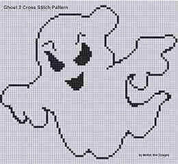 Ghost 2 Cross Stitch Pattern Mother Bee Designs