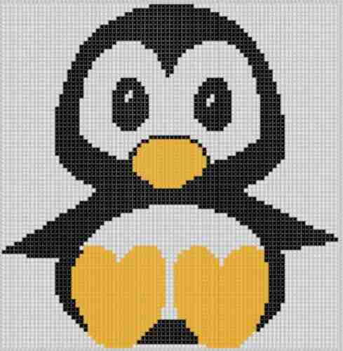 Penguin Cross Stitch Pattern Mother Bee Designs